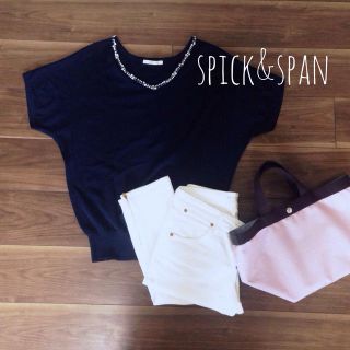 スピックアンドスパン(Spick & Span)のspick&span ビジューニット (ニット/セーター)