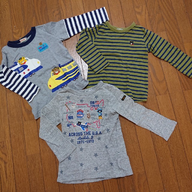 DOUBLE.B(ダブルビー)のDOUBLE.B  3枚セット キッズ/ベビー/マタニティのキッズ服男の子用(90cm~)(Tシャツ/カットソー)の商品写真