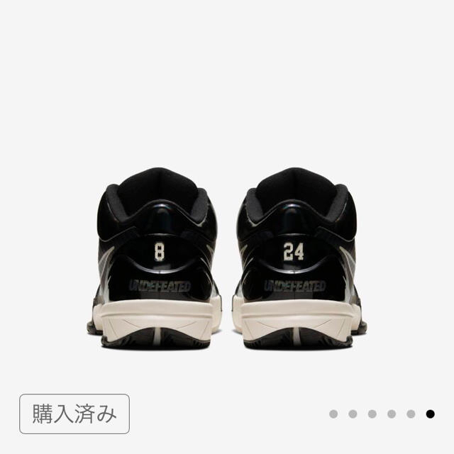 NIKE(ナイキ)の27.5cm ナイキ NIKE kobe 4 protro undefeated メンズの靴/シューズ(スニーカー)の商品写真