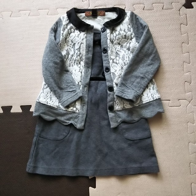 3can4on(サンカンシオン)のサイズ90 カーディガンとワンピース キッズ/ベビー/マタニティのキッズ服女の子用(90cm~)(カーディガン)の商品写真