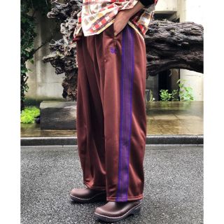 ニードルス(Needles)のS needles 19aw ヒザデル トラックパンツ ブラウン(スラックス)