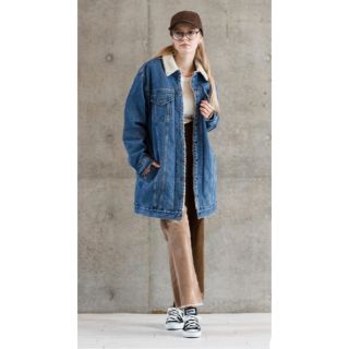 リーバイス(Levi's)のLEVIS リーバイス プレミアム レア ロング丈 新品 ボア Gジャン デニム(Gジャン/デニムジャケット)