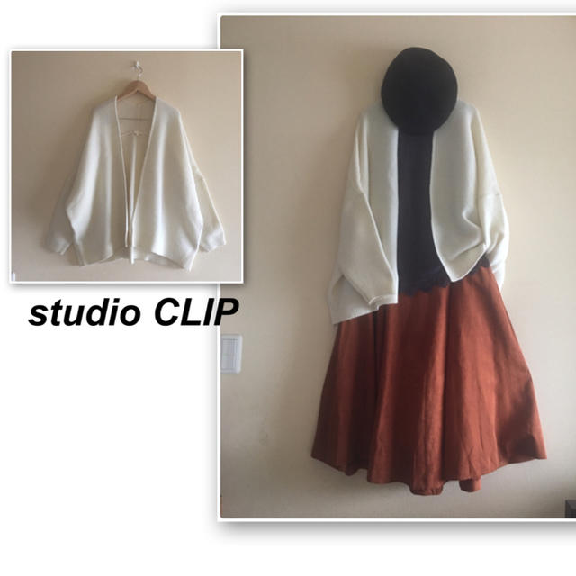 STUDIO CLIP(スタディオクリップ)のスタジオクリップ  ✨白のニットカーディガン レディースのトップス(カーディガン)の商品写真