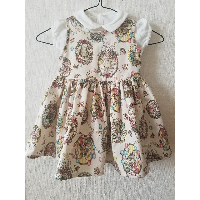 ノースリーブワンピース３点セット【90サイズ】 キッズ/ベビー/マタニティのキッズ服女の子用(90cm~)(ワンピース)の商品写真