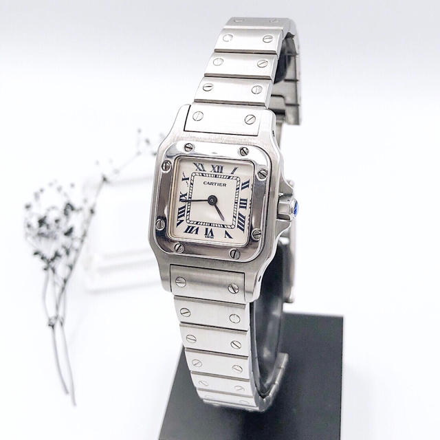 Cartier - 【仕上済】カルティエ サントス ガルベ SM シルバー レディース 腕時計の通販 by LMC｜カルティエならラクマ