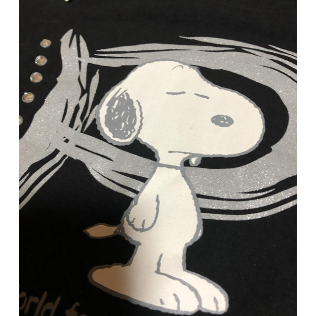 SNOOPY(スヌーピー)のラメスヌーピー レディースのトップス(Tシャツ(半袖/袖なし))の商品写真