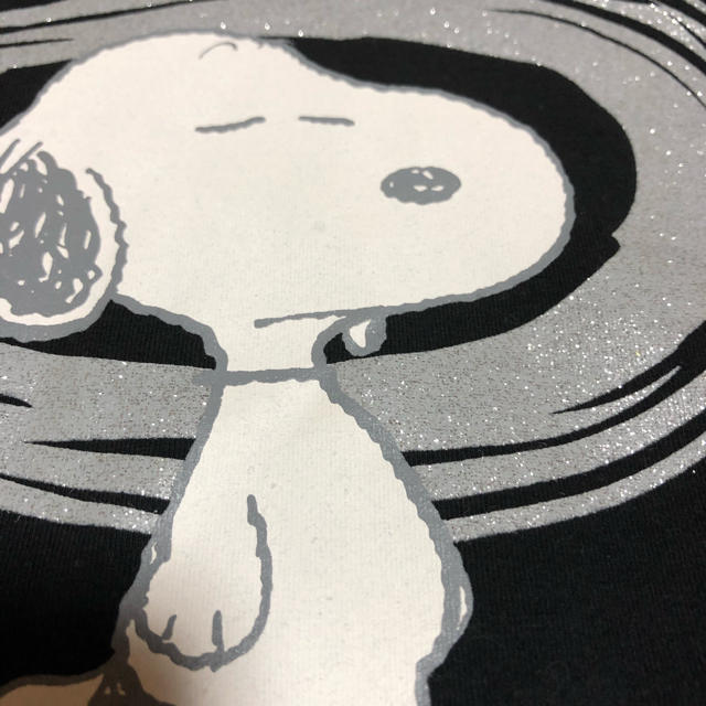 SNOOPY(スヌーピー)のラメスヌーピー レディースのトップス(Tシャツ(半袖/袖なし))の商品写真