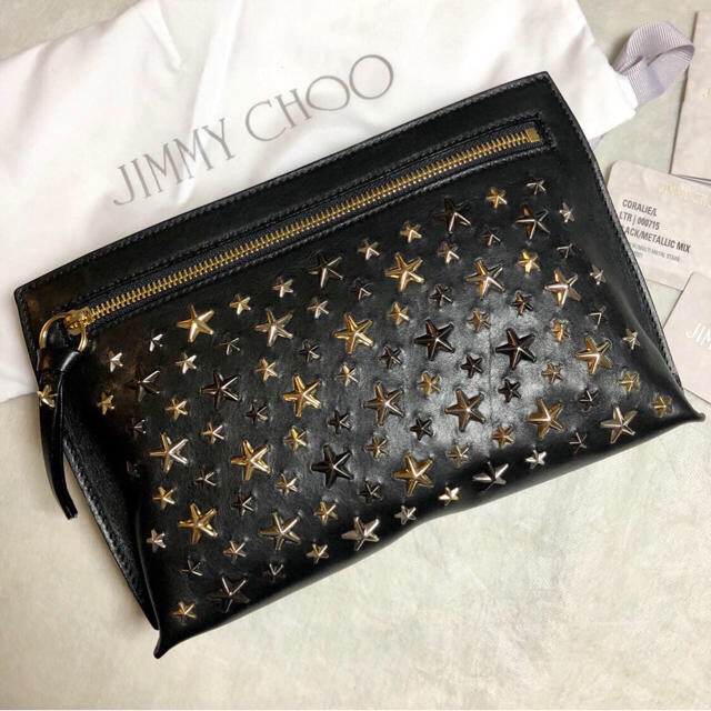 JIMMY CHOO(ジミーチュウ)のジミーチュウ ❤︎ コラリー/CORALIE ❤︎ クラッチ  ユニセックス レディースのバッグ(クラッチバッグ)の商品写真