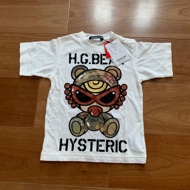 HYSTERIC MINI(ヒステリックミニ)の夏物SALE💗カモフラテディ Tシャツ キッズ/ベビー/マタニティのキッズ服女の子用(90cm~)(Tシャツ/カットソー)の商品写真