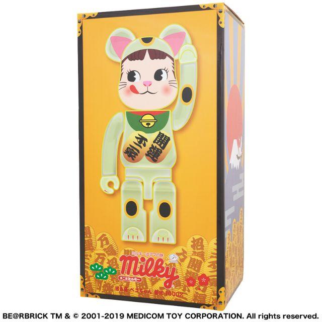 BE@RBRICK 招き猫 ペコちゃん 蓄光 1000％　数量限定