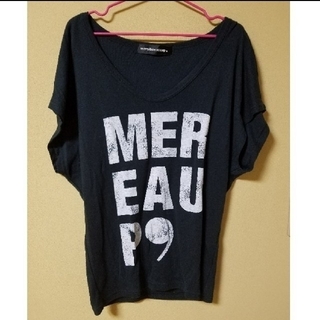 メルシーボークー(mercibeaucoup)のメルシーボークー　Tシャツ　1サイズ　ブラック(Tシャツ(半袖/袖なし))