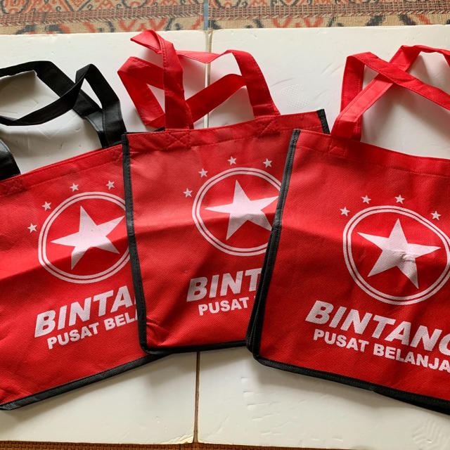 バリ島!BINTANG・ビンタンスーパーオリジナルエコＢag3枚セット！ インテリア/住まい/日用品のインテリア/住まい/日用品 その他(その他)の商品写真