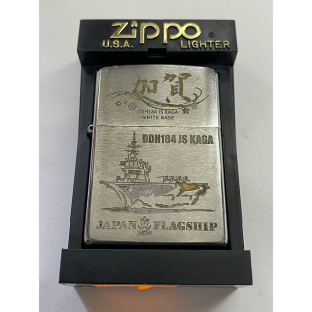 色々な ZIPPO - Zippo/護衛艦/かが/ライター/海上自衛隊/シルバー/加賀/2018年/箱付 タバコグッズ