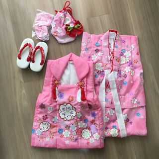 七五三 3歳 着物 女の子 8点セット(和服/着物)