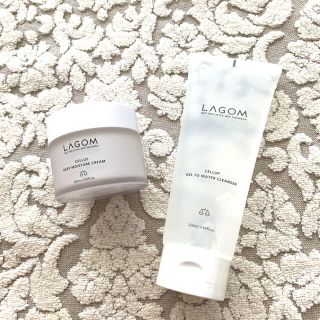 ラーゴム(LAGOM)の【LAGOM】ラゴム  朝用洗顔 クレンザー&ディープモイスチャークリーム (洗顔料)