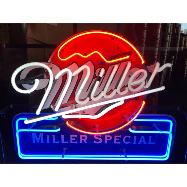 買い公式 millerビール 看板 ネオン管 アメリカン雑貨 | www