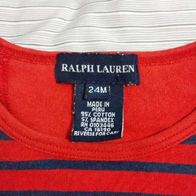 Ralph Lauren(ラルフローレン)のラルフローレン ロングTシャツ 24M キッズ/ベビー/マタニティのベビー服(~85cm)(Ｔシャツ)の商品写真