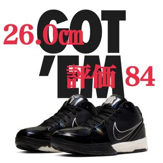 アンディフィーテッド(UNDEFEATED)の26.0㎝ UNDEFEATED KOBE 4 BLACK(スニーカー)