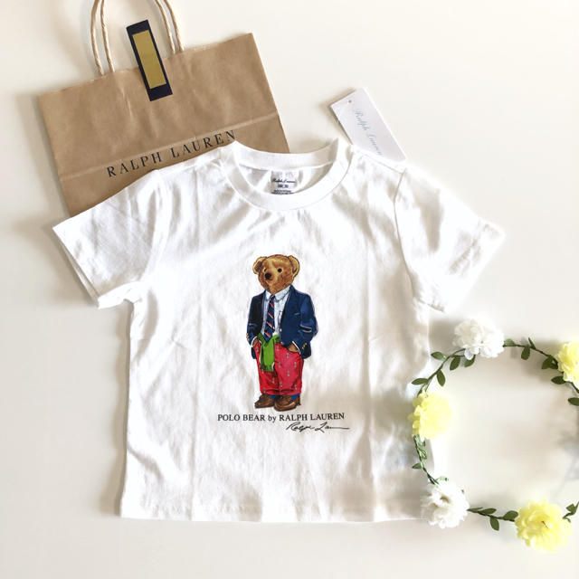 Ralph Lauren(ラルフローレン)の新品♡ラルフローレン♡ポロベア tシャツ 24M 90 完売品 くま ベア キッズ/ベビー/マタニティのキッズ服男の子用(90cm~)(Tシャツ/カットソー)の商品写真