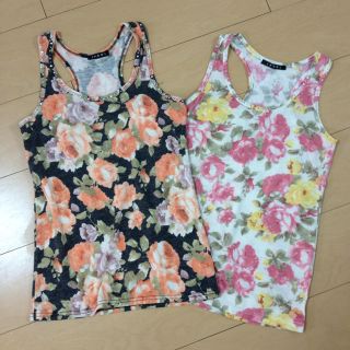 イング(INGNI)の美品♡INGNI♡花柄タンクトップ(タンクトップ)