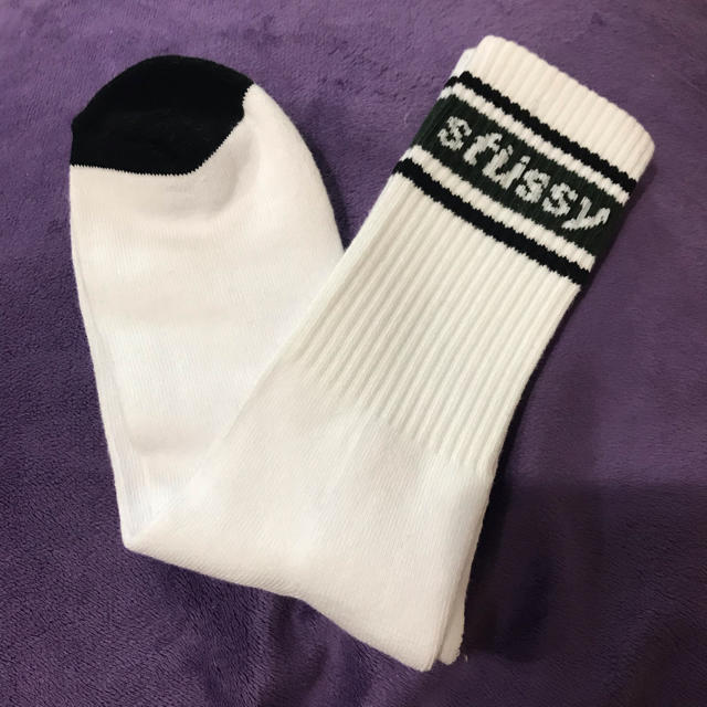 STUSSY(ステューシー)のステューシー  ソックス カーキ 1ペア メンズのレッグウェア(ソックス)の商品写真