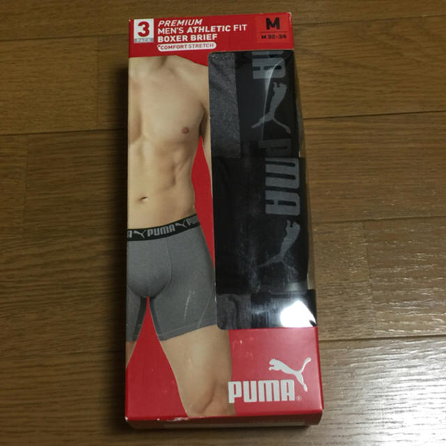 PUMA(プーマ)の新品 プーマメンズアンダーウェア ストレッチボクサー3枚セット メンズのアンダーウェア(ボクサーパンツ)の商品写真