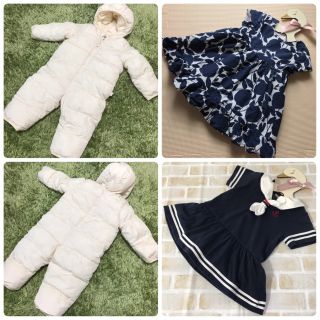 ベビーギャップ(babyGAP)のbabyGap ボタニカル柄ワンピース➕セーラーワンピース➕ジャンプスーツ(ワンピース)