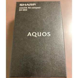 シャープ(SHARP)のブラック シャープ AQUOS R2 compact SH-M09 SIMフリー(スマートフォン本体)