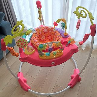 フィッシャープライス(Fisher-Price)のフィッシャープライス ジャンパルー ピンク(ベビージム)