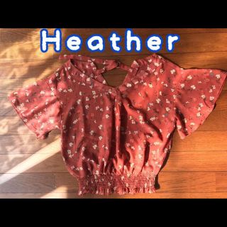 ヘザー(heather)のヘザー トップス(カットソー(半袖/袖なし))