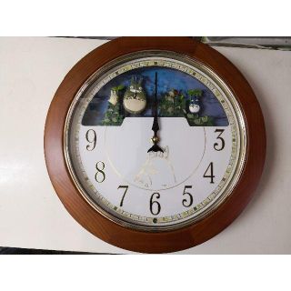 【希少品】となりのトトロ からくり時計 掛け時計 リズム時計工房【廃番品】