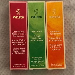 ヴェレダ(WELEDA)のヴェレダハンドクリームミニ3本(ハンドクリーム)