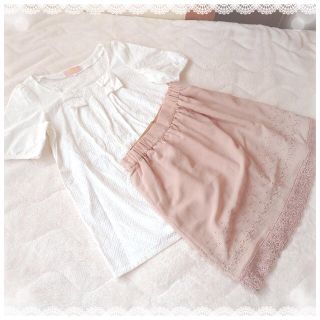 ミニマム(MINIMUM)のMINIMUM  お花ロングトップス(Tシャツ(半袖/袖なし))