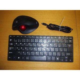 ワイヤレスレーザートラックボール　ワイヤレススリムキーボード(PC周辺機器)