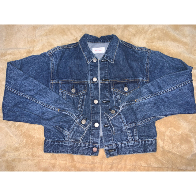 holiday(ホリデイ)のSHORT DENIM JACKET / HOLIDAY レディースのジャケット/アウター(Gジャン/デニムジャケット)の商品写真