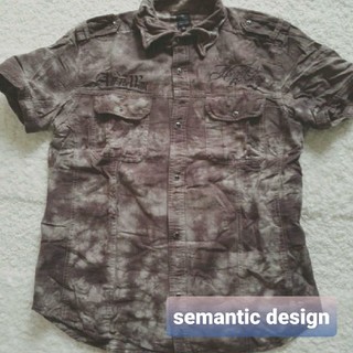 セマンティックデザイン(semantic design)のメンズ  半袖  シャツ(Tシャツ/カットソー(半袖/袖なし))