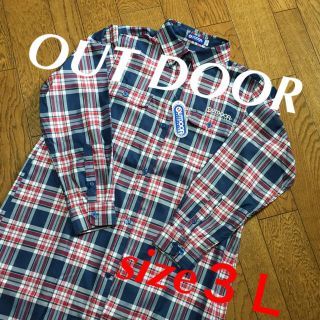 アウトドア(OUTDOOR)の新品＊タグ付き  大きいサイズ outdoor シャツワンピ(ひざ丈ワンピース)