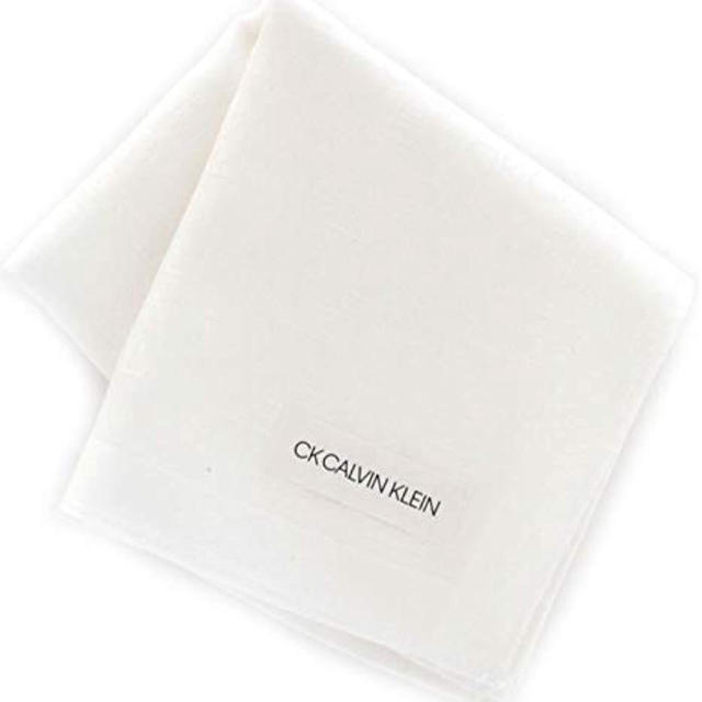 Calvin Klein(カルバンクライン)のカルバンクライン ハンカチ ホワイト メンズのファッション小物(ハンカチ/ポケットチーフ)の商品写真