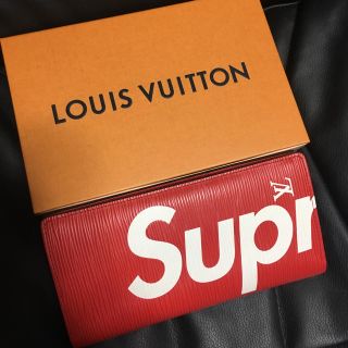 ルイヴィトン(LOUIS VUITTON)のSupreme 17FW ヴィトンPF.BRAZZA SP EPI Wallet(長財布)