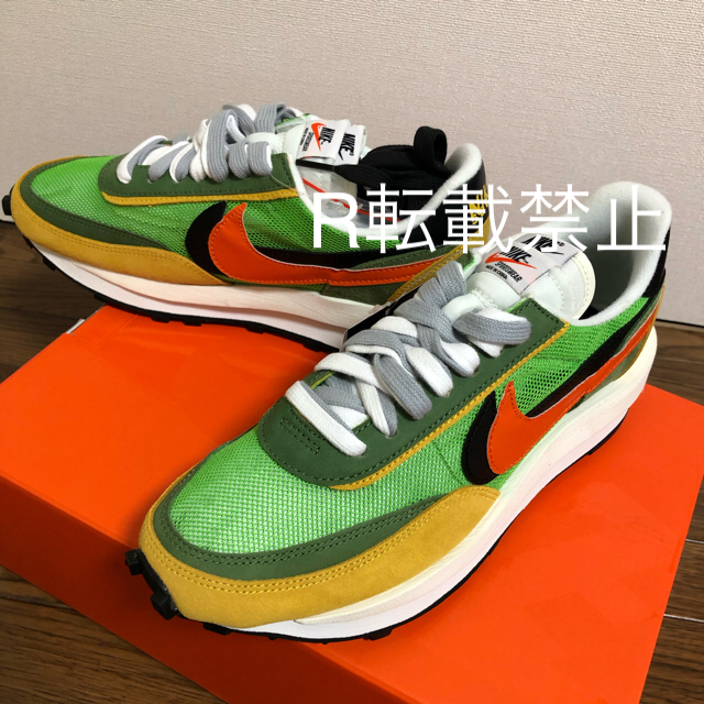 スニーカーNike LD waffle sacai 緑 26cm