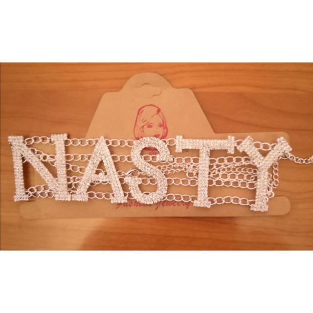 Bubbles(バブルス)のNASTY ラインストーン チョーカー レディースのアクセサリー(ネックレス)の商品写真