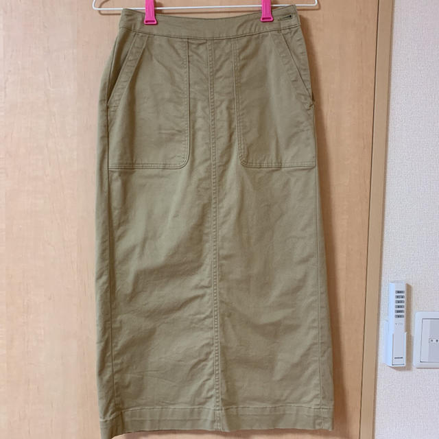 coen(コーエン)のベイカーストレッチタイトロングスカート レディースのスカート(ロングスカート)の商品写真