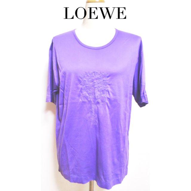 LOEWE ビッグロゴ刺繍 Tシャツ - Tシャツ(半袖/袖なし)