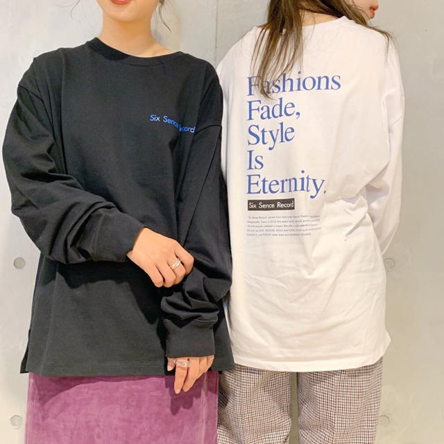 17日までの出品 カスタネ SIXSENCE FASHION ロンT ブルー