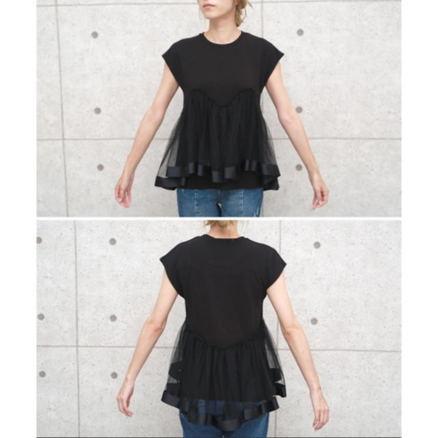 ZARA(ザラ)の【rmka様専用】selectMOCA Tシャツ ブラック レディースのトップス(Tシャツ(半袖/袖なし))の商品写真