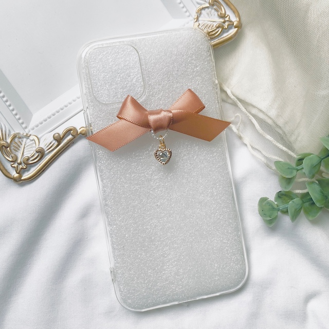 リボン× チャーム iPhoneケース ♡ くま 地雷系 量産型 リボン× チャーム iPhoneケース ♡ くま 地雷系 量産型