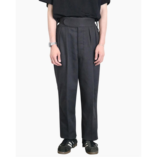 neat Cotton Kersey BELTLESS L ベルトレス パンツ-