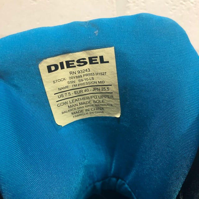 DIESEL(ディーゼル)のディーゼルシューズ・25.5 メンズの靴/シューズ(スニーカー)の商品写真