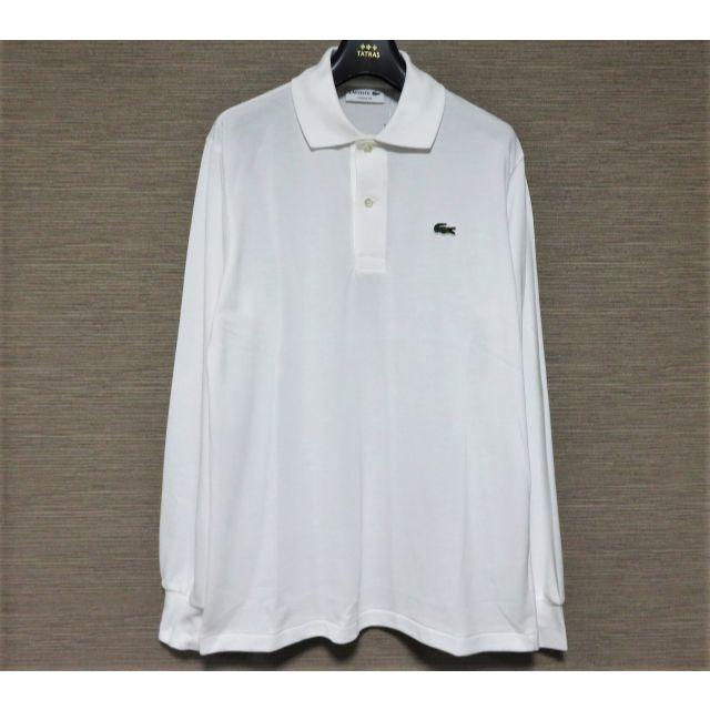 LACOSTE(ラコステ)の新品 日本製 LACOSTE 長袖 ポロシャツ 3 M メンズ ホワイト  メンズのトップス(ポロシャツ)の商品写真