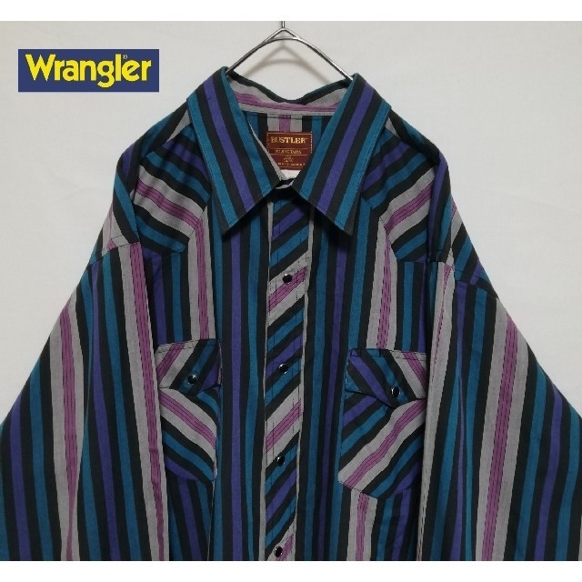 RUSTLER by Wrangler ビックシルエット XL ストライプ